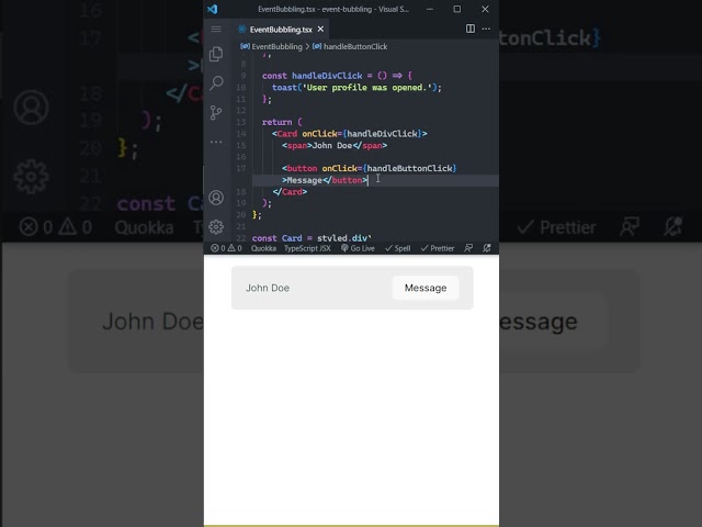 Stop Propagation NOW. Event Bubbling Concept Explained.