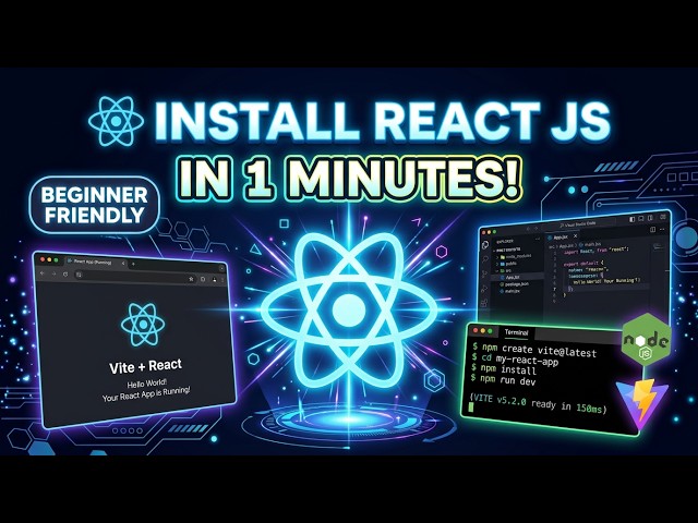 🚀 How to Install React JS in 2026 | Complete Beginner Guide (Step by Step)