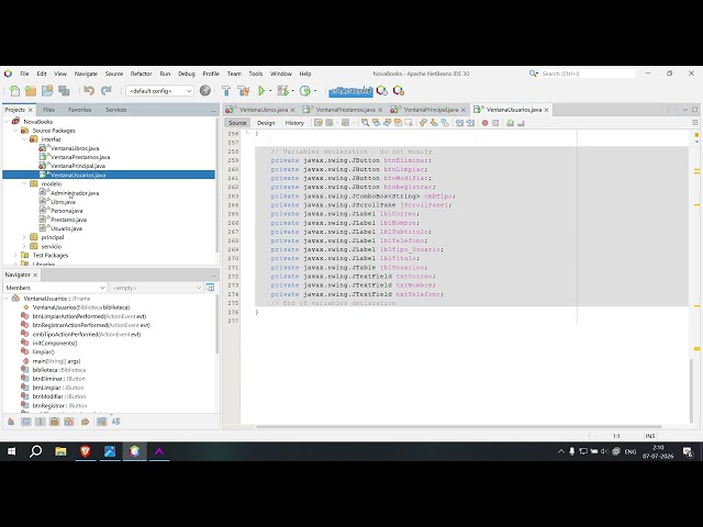 POO en java proyecto integrativo