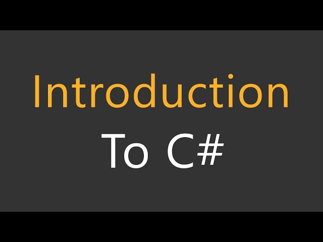 1 - C# Tutorial For Beginners in Hindi/Urdu - Introduction To C# Programming -  Hindi/Urdu