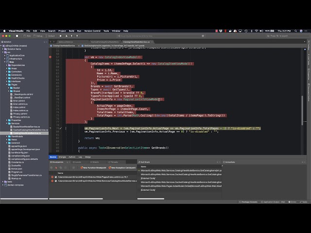 Visual Studio for Mac + ASP.NET Core – Getting started with ASP.NET Core using eShopOnWeb
