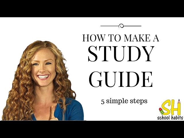 How to make a study guide