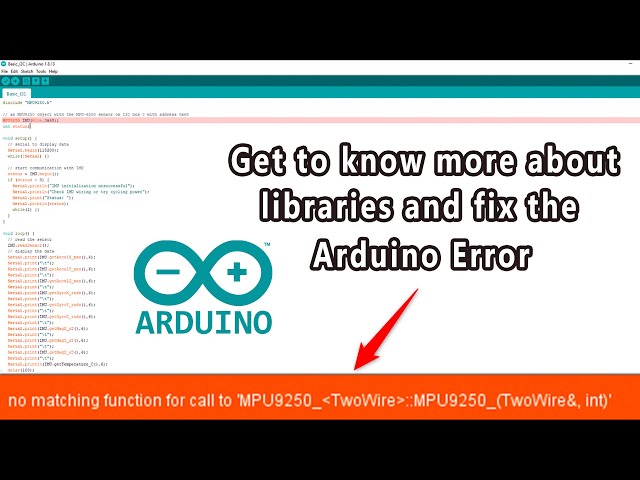 Arduino Error - no matching function for call to 'mpu9250 two wire mpu9250(two wire & int) - MPU9250