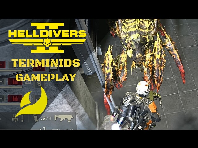HELLDIVER Vs TERMINIDS in #helldivers2 | Helldiver 2 CINEMATIC Combat GAMEPLAY 35