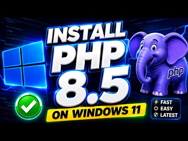 How to Install PHP 8.5 on Windows 2026 #php #installationvideo #windows