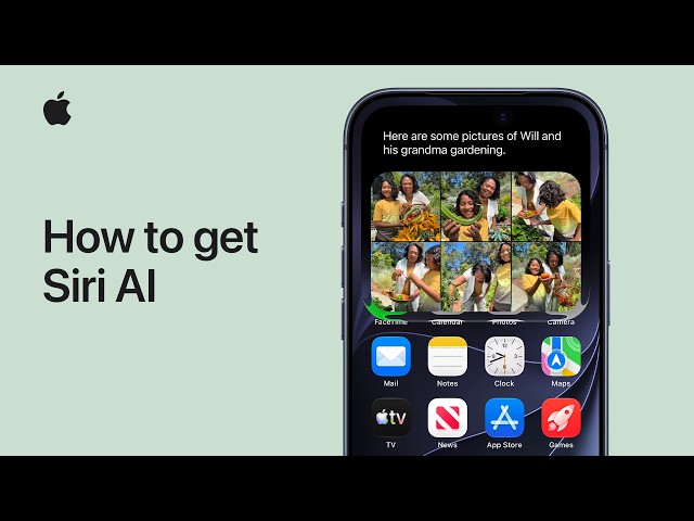 How to get Siri AI | Apple Support