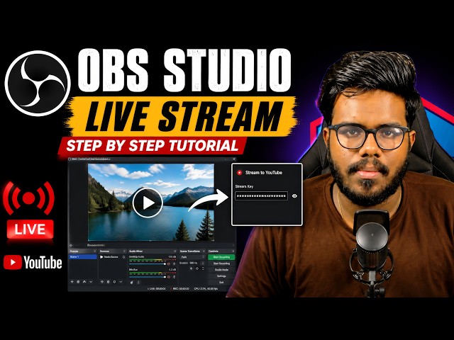 OBS Studio 🔴 | Step by Step OBS Live Streaming on YouTube Tutorial