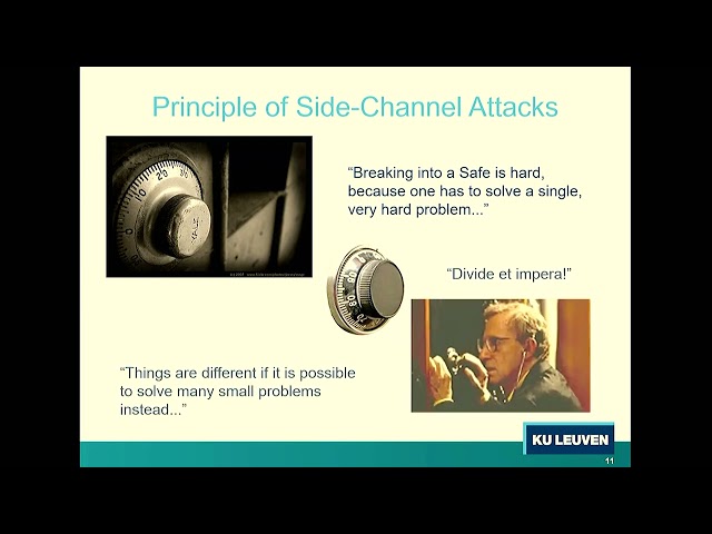 COSIC Course 2026 - Benedikt Gierlichs (COSIC, KU Leuven) - Physical Side Channel Attacks