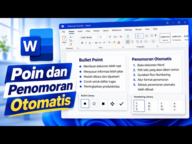 Bullet Point dan Penomoran Otomatis di Word Document