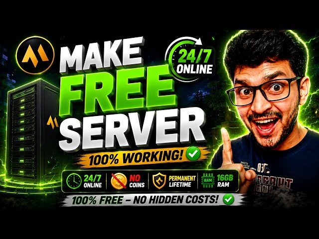 How To Make Free Minecraft Server 24/7 Cracked JAVA + PE | Best Free 24/7 Minecraft Server 🟢
