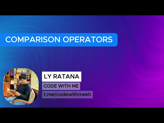 18 Comparison Operators