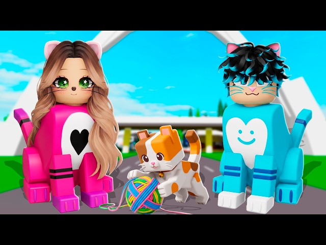 Nos Convertimos en una FAMILIA de GATOS en Roblox