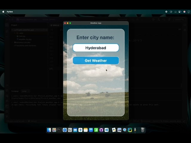 Weather App with PYTHON & PYQT5