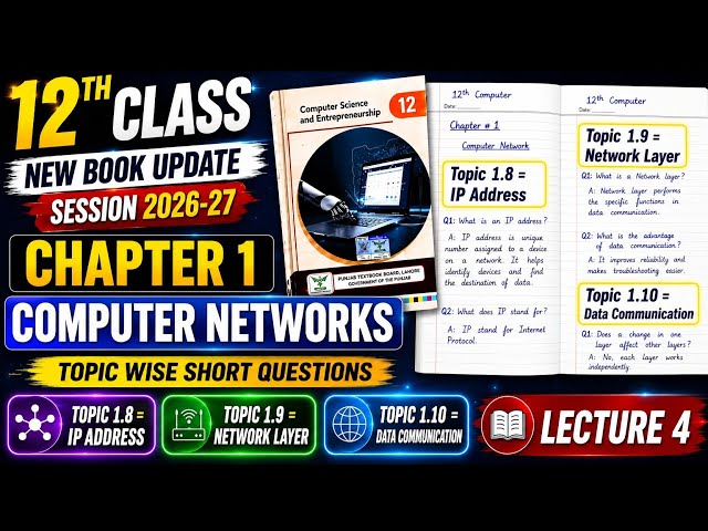 12th Computer Chapter 1| Topic 1.8, 1.9,1.10 | Topic wise short question 2026-27 l New Book 