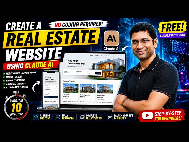 I Built a Real Estate Website With Claude AI FREE  | Build a Real Estate Website in Minutes.