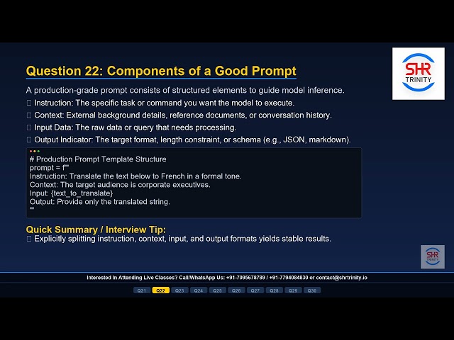 Generative AI Interview Questions & Answers | Part 3 | Top 10 Advanced Questions | SHR Trinity