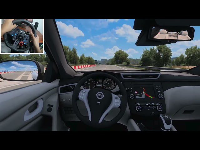 Nissan Qashqai J11 Car Game Driving from Leipzing to Berlin | Ets2 Mods Euro Truck Simulator2