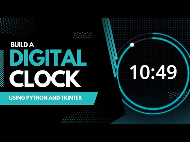 Create a digital clock using Tkinter | Tkinter Python tutorial | Python | Project Guru