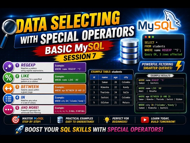 BasicSQL+Session7_Selecting with Operators