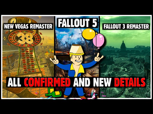 Fallout 5, Fallout 3 & New Vegas Remasters CONFIRMED. Details Explained.