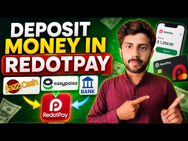 How to Deposit Money in RedotPay (UPDATED) | Binance, JazzCash, EasyPaisa & Bank