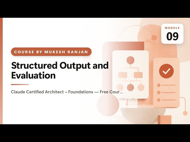09. Structured Output and Evaluation — Claude Certified Architect – Foundations — Free Course