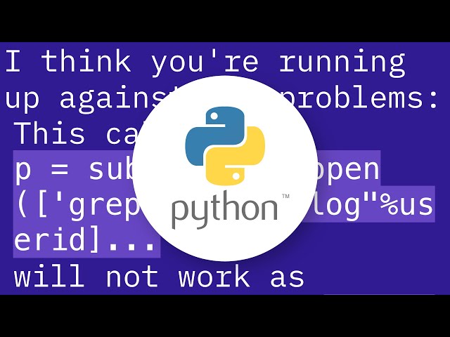 Python Subprocess Grep