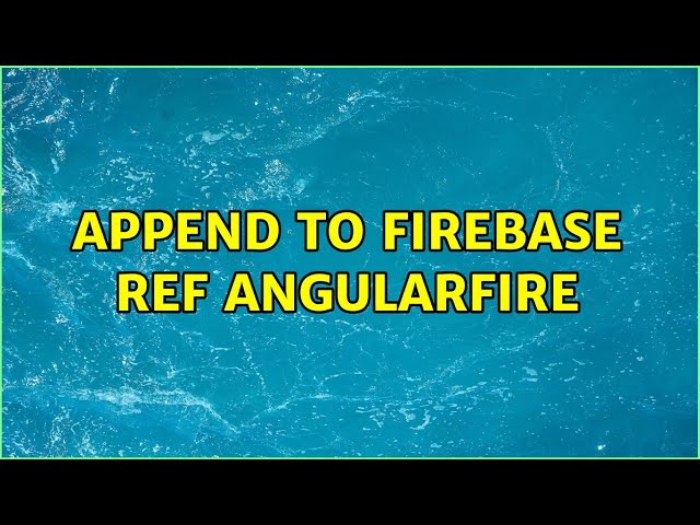 Append to Firebase ref AngularFire
