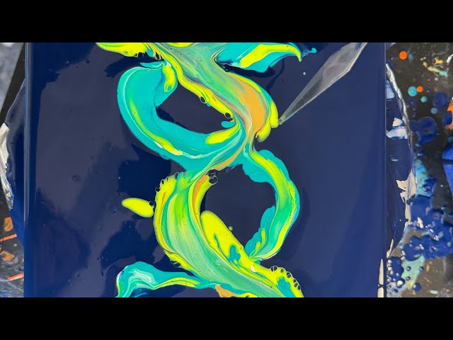 To Infinity ∞ Acrylic Pour Swipe Technique Made Easy | Fluid Art Tutorial