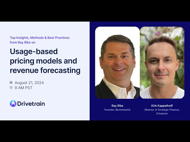 Usage-Based Pricing: SaaS Metrics, Forecasting & Revenue Models