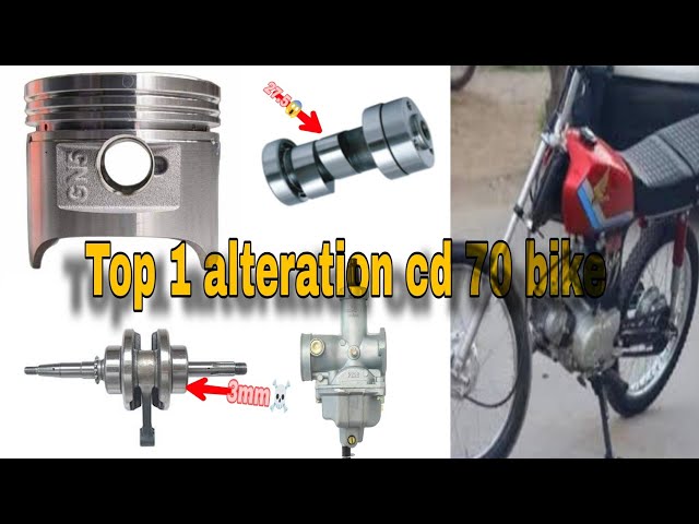 CD 70 bike top 1 alteration GN5 piston | 27.5cam and 3mm with and gn5 piston | low price