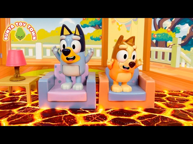 BLUEY The Floor Is Lava At Home| Pretend Play with Bluey Toys