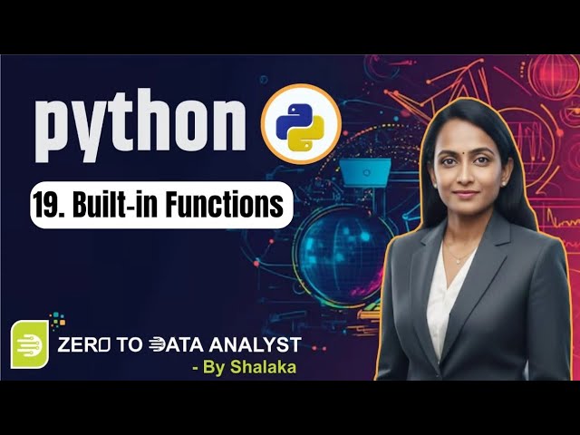 Python Built-in Functions Explained | abs, bin, int, float, input | Python Tutorial for Beginners