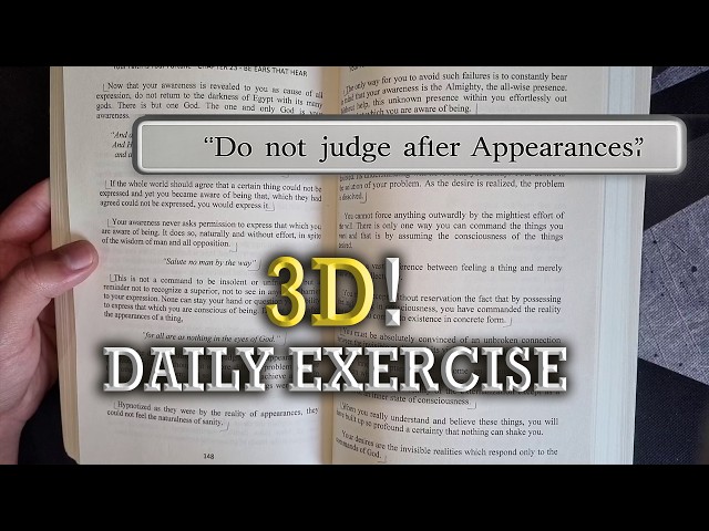 Neville Goddard | Here is an Exercise on How to Ignore the 3D Successfully