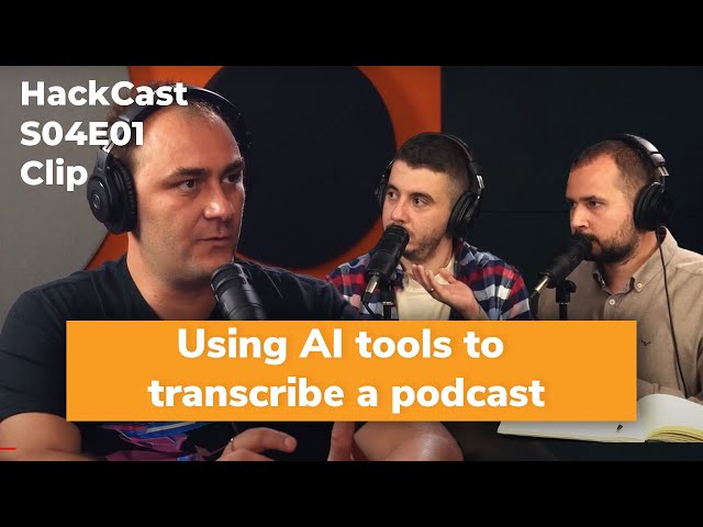 Using AI tools to transcribe a podcast - DeepL, Whisper & Grammarly | HackCast S04E01 Clips