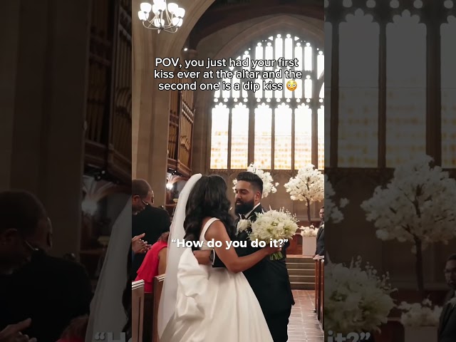 We did not kiss until our wedding day 😳