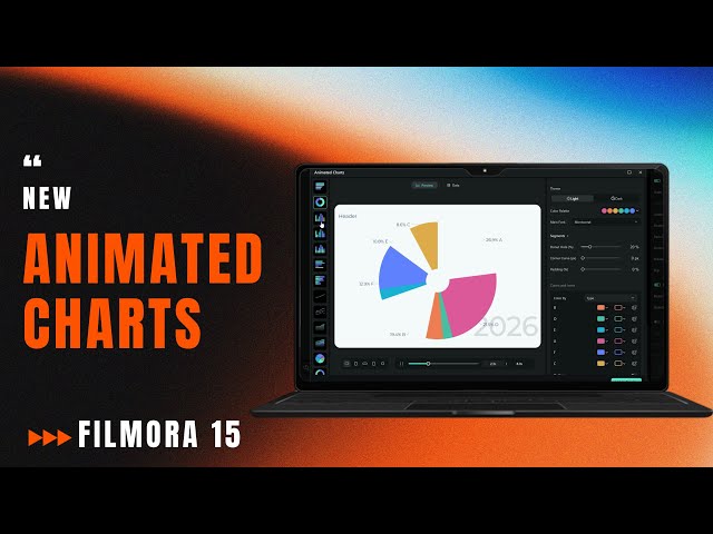 How to Create Animated Charts from CSV & Excel Files in Filmora 15! 👈