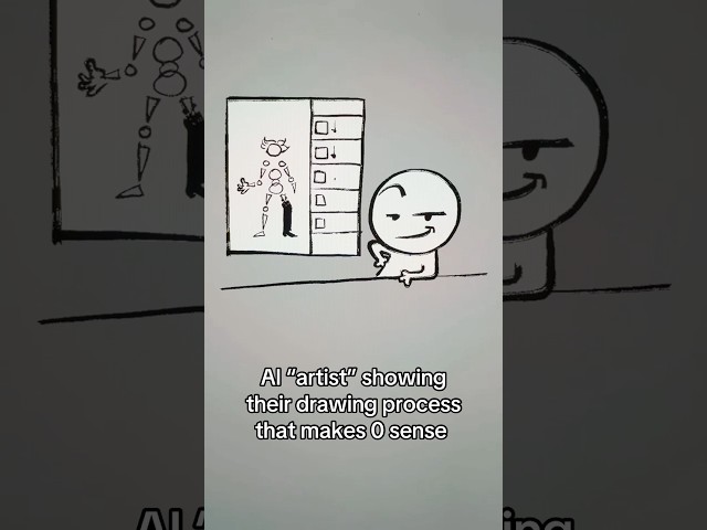 AI “artist” posting their drawing process
