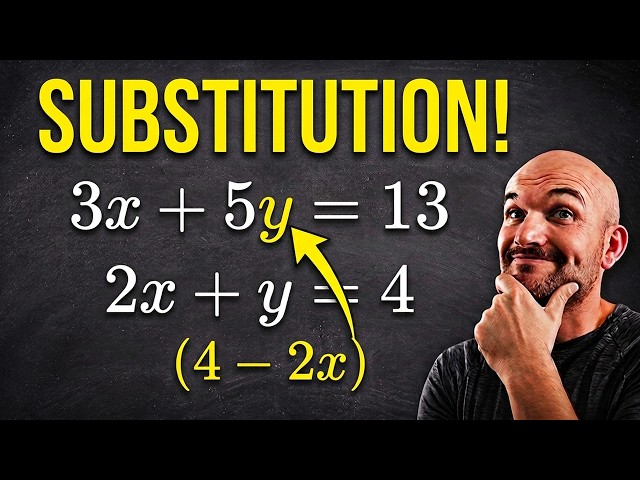Learn to solve a system of equations using substitution