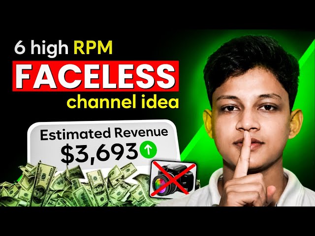 6 Faceless YouTube Channel Ideas 🤑 (No Face, No Voice) | Earn Money in 2026
