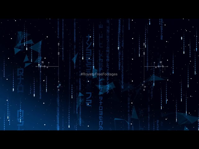 The Matrix Resurrections | Blue matrix rain code effect | Matrix code Digit rain | Matrix rain fall
