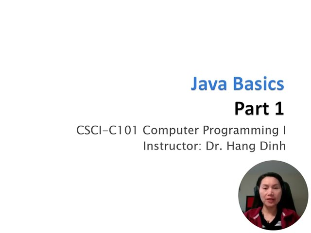 Java Basics - Part 1