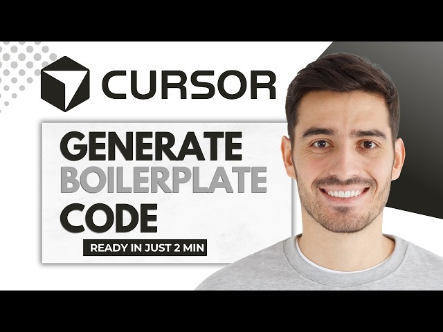 How To Generate Boilerplate Code Using Cursor (Full Guide)