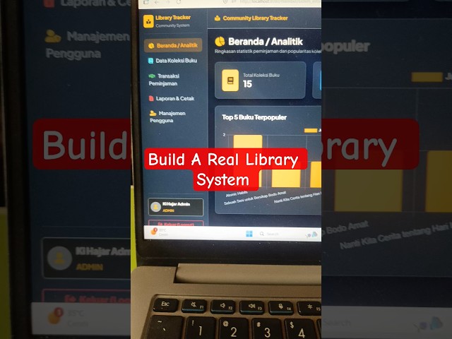 Build a Community Library Management System with PHP & MySQL 📚 | Real-World Dashboard