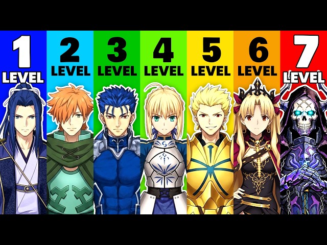7 Levels Of Servants in Fate