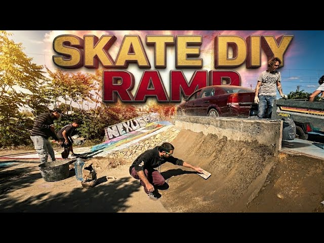 ✅BUILDING A SKATEPARK✅#4 RAMP AND VOLCANO !! DIY VAGAPARK