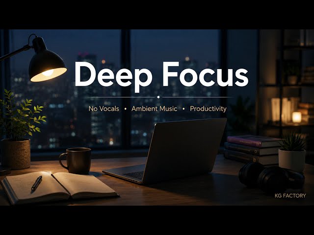 Study Music | Deep Focus Ambient | 1 Hour | KG Deep Focus | 260821