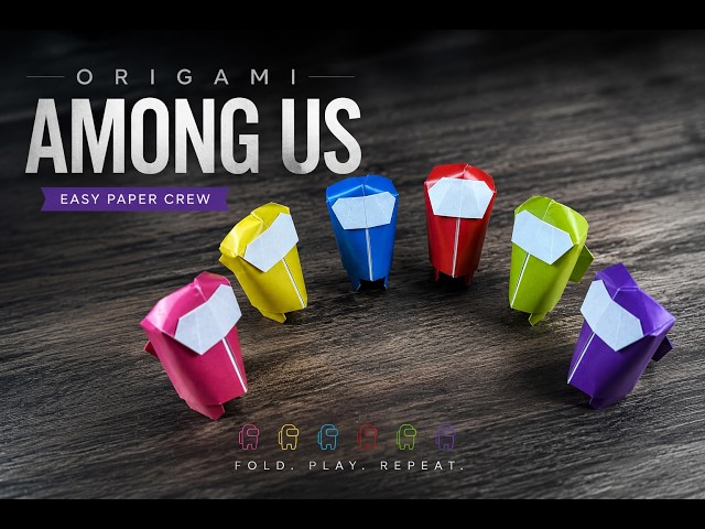 Origami Among Us Tutorial Step Bu Step | How to Make an Origami Among Us Crewmate Easy Craft