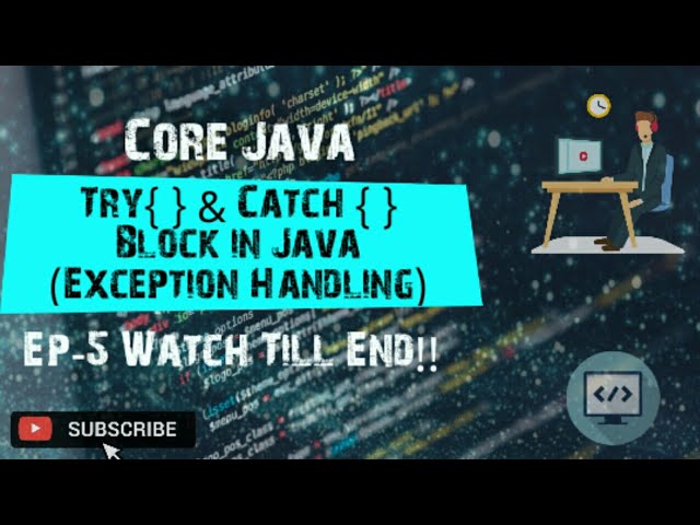 How to use try-catch block in Java || Ep-5 watch till end!!