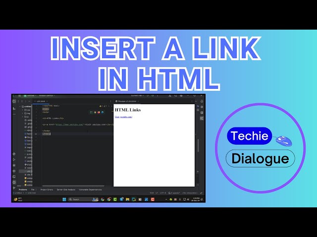 How to Insert a Link in HTML - Quick Tutorial